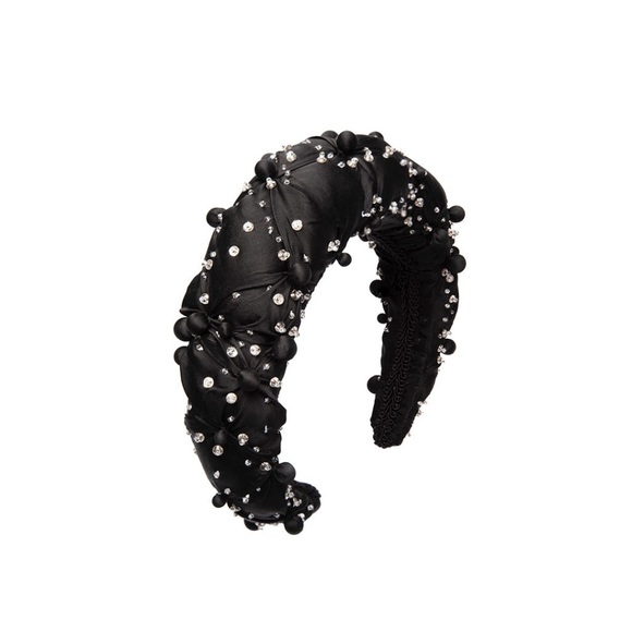 Shrimps Adrienne Black Padded Headband - Picture 1 of 4